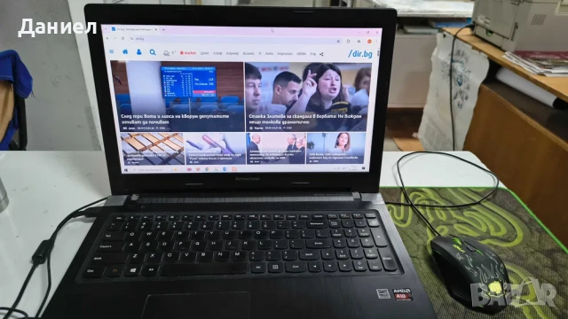 Стар Лаптоп Леново lenovo g50 !!БЕЗ ХАРД ДИСКА!! ПРОБЛЕМ С ПАНТИТЕ, снимка 2 - Части за лаптопи - 53198180