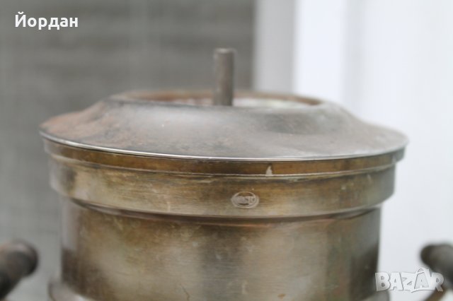 Самовар със спиртник , снимка 5 - Антикварни и старинни предмети - 35146541