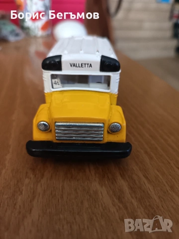 Количка/бус Malta Bus Yellow 4" Long, снимка 4 - Колекции - 53081328