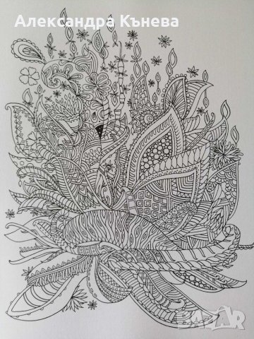 Книжка за оцветяване с фантастични елементи и релаксираща музика , снимка 6 - Други - 30018262