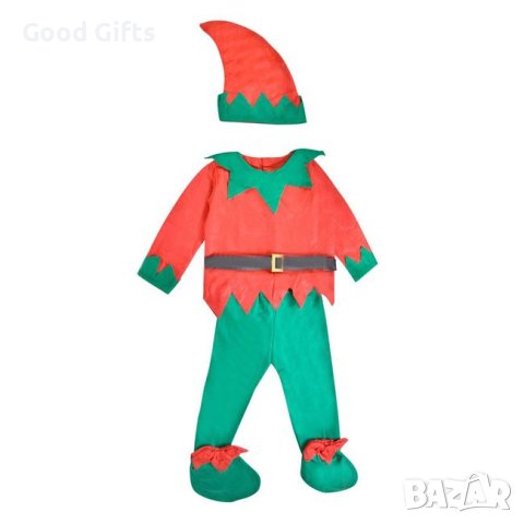 Коледен детски костюм на Елф, 4-7 години, до 125см, снимка 2 - Други - 42763440