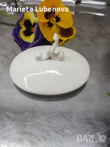 Кафенар от костен порцелан, снимка 3 - Сервизи - 54323469