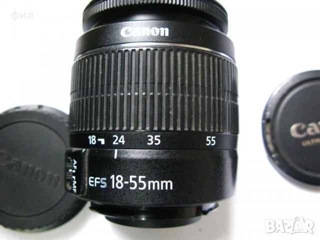 Обектив Canon EF-S 18-55mm III 1:3,5-5,6, снимка 3 - Обективи и филтри - 39671524