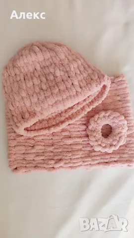 шал и шапка комплект , снимка 3 - Шалове - 48832387