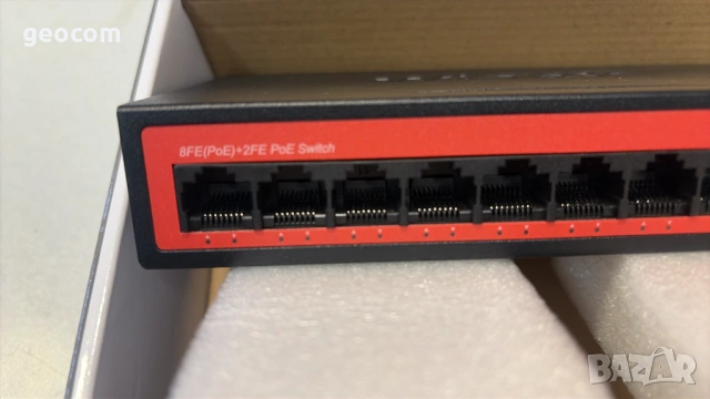 Wi-Tek WI-PS210H V.1 8-Ports 100Mbps PoE+ 2 Port Uplink Ports, снимка 2 - Суичове - 52522902