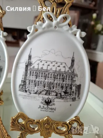 Порцеланово малко пано 2броя, снимка 4 - Декорация за дома - 48795921