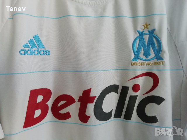 Olympique Marseille Adidas оригинална футболна тениска фланелка Олимпик Марсилия размер М 2010/2011, снимка 3 - Тениски - 38345599