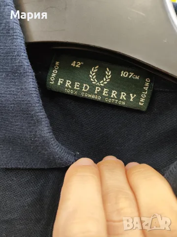Тениска Fred Perry cropped, размер S, снимка 2 - Тениски - 55848335