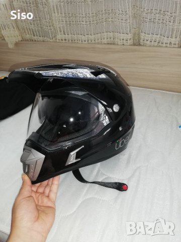 UBER с визьор и вградени очила - size XL 61-62, снимка 11 - Аксесоари и консумативи - 36788502