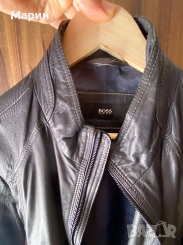 Кожено яке Hugo Boss (48) M, снимка 9 - Якета - 52625479