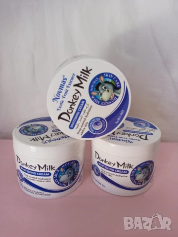 Избелващ крем за лице с магарешко мляко 115 гр. за суха и нормална кожа