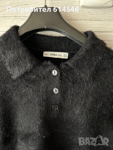 Черен пуловер Zara, снимка 6 - Блузи с дълъг ръкав и пуловери - 39734485