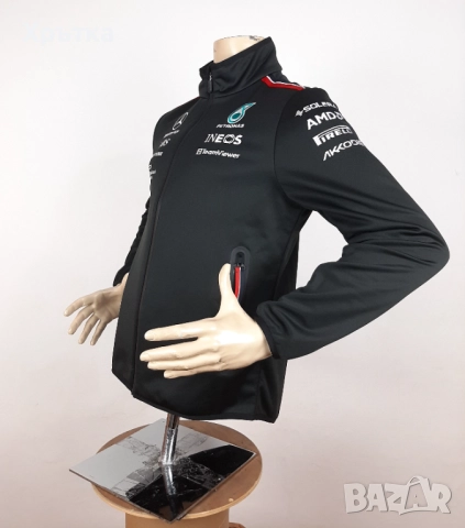 Mercedes AMG F1 Team Softshell - Оригинално мъжко яке р-р S, снимка 8 - Якета - 52935629
