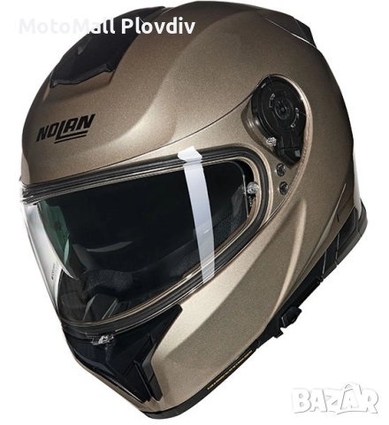 Каска Nolan N80-8 Classico Nobile N-Com 316 Sand – Гланц ECE 22.06, снимка 3 - Аксесоари и консумативи - 51892312