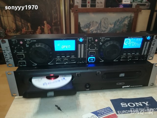 GEMINI X2 CD DJ PLAYER 0209231800LNV, снимка 3 - Ресийвъри, усилватели, смесителни пултове - 42057785