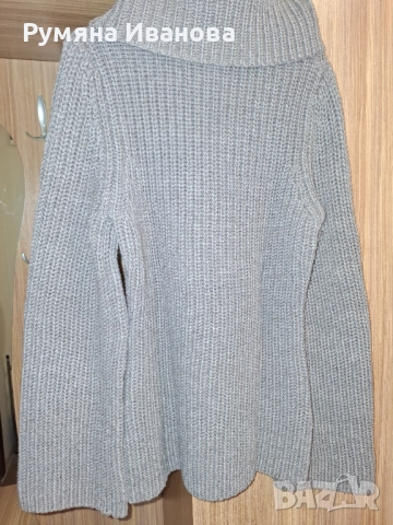 Пуловер ESPRIT с широка поло яка, снимка 4 - Блузи с дълъг ръкав и пуловери - 51747397