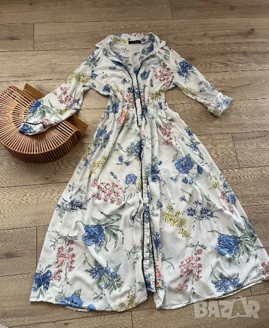 Дълга цветна рокля, снимка 4 - Рокли - 50748002