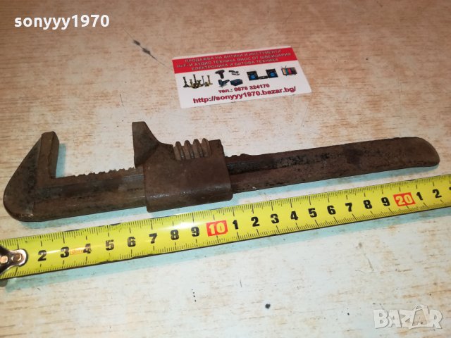 СТАР РАЗДВИЖЕН КЛЮЧ ВНОС ГЕРМАНИЯ 1410212003, снимка 2 - Антикварни и старинни предмети - 34466470