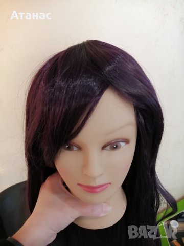 Дамска перука 100см с бретон, снимка 8 - Други - 31456604