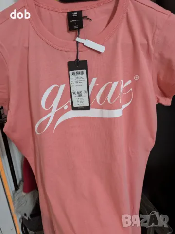 Нова дамска тениска G Star RAW Graphic, оригинал, снимка 2 - Тениски - 48984230