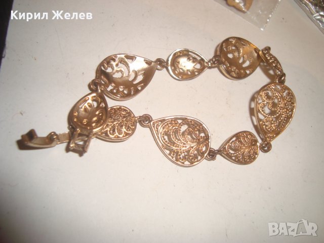 ПОЗЛАТЕНА СТАРИННА ГРИВНА БРОНЗОВА ФЛОРАЛНА 3315, снимка 4 - Гривни - 30638853