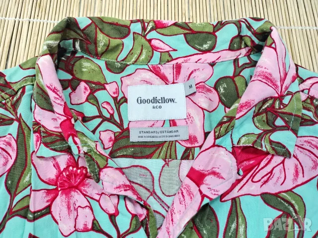 ОФЕРТА 📍 Goodfellow & Co Tropical / M / мъжка риза с къси ръкави, снимка 13 - Ризи - 55938210
