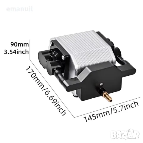 54L/min универсален КОМПРЕСОР AUTO AIR assist или КОНТРОЛЕР CNC лазер лазерно гравиране рязане, снимка 6 - Други машини и части - 40836296
