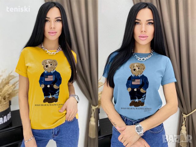 Тениска Ralph Lauren Polo Bear принт Дамски и детски, снимка 14 - Тениски - 32144573