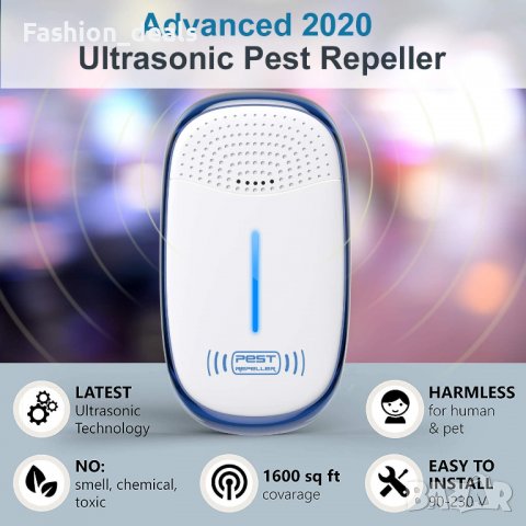 Нови 4 броя Ултразвуков уред отблъскващ вредители-комари, мишки, насекоми, снимка 5 - Други стоки за дома - 39854809