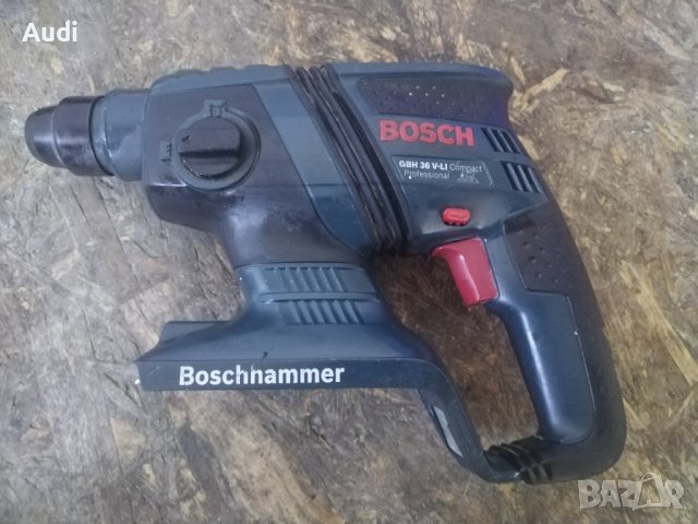 Акумулаторен перфоратор BOSCH GBH 36 V-LI Compact Professional 1.3Ah,  SDS-plus, енергия на удар 1.8, снимка 9 - Бормашини - 42135573