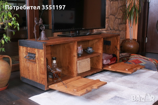 ТВ Шкаф от масив, снимка 6 - Шкафове - 52308513