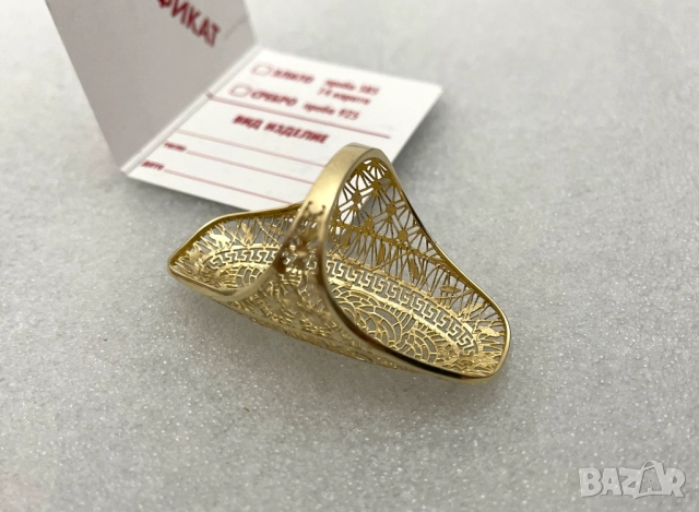 ЗАПАЗЕН ЗА КЛИЕНТ! Дамски Златен Пръстен-3,229 грама, 14К (проба 585), снимка 8 - Пръстени - 51441956