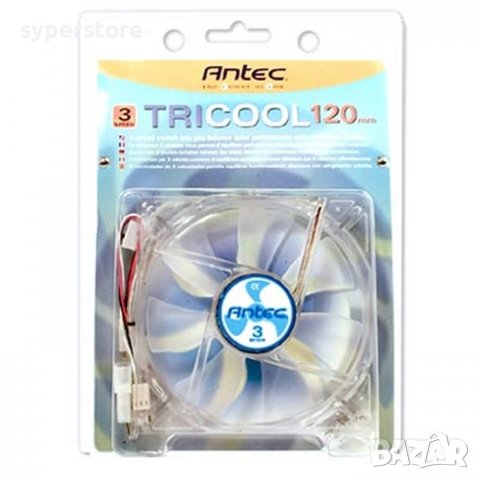 Вентилатор за компютър Antec Fan 12cm, 3pin,TriCool 120 1200/1600/2000rpm, SS300347