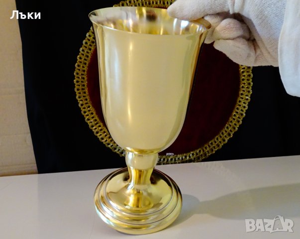 Бронзов бокал за вино,чаша за вино 400 мл. , снимка 3 - Антикварни и старинни предмети - 37996816