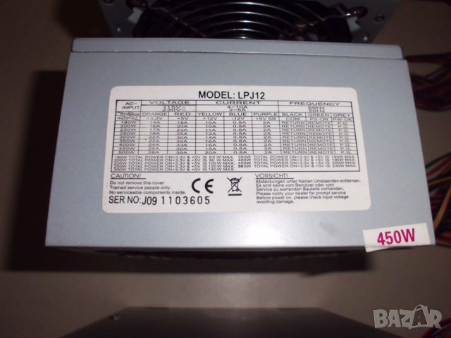 Продавам мощни маркови компютърно ATX захранвания (400W, 450W), снимка 3 - Захранвания и кутии - 29261737