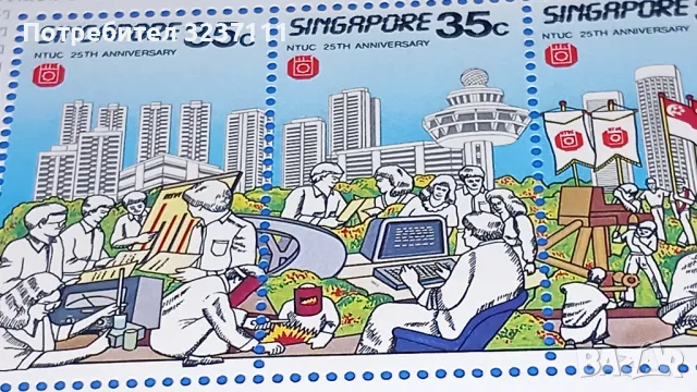 Филателия Сингапур 1986, снимка 2 - Филателия - 48349614