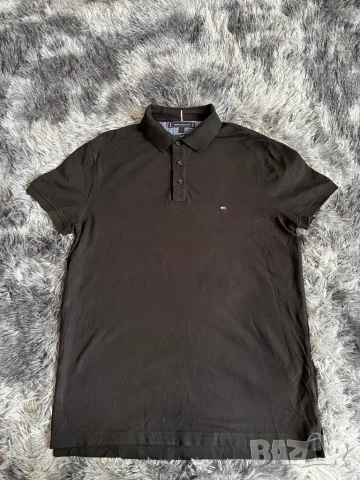 Поло Tommy Hilfiger Черно L , снимка 2 - Ризи - 54257932