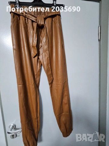 Нов кожен панталон, снимка 3 - Панталони - 52515415