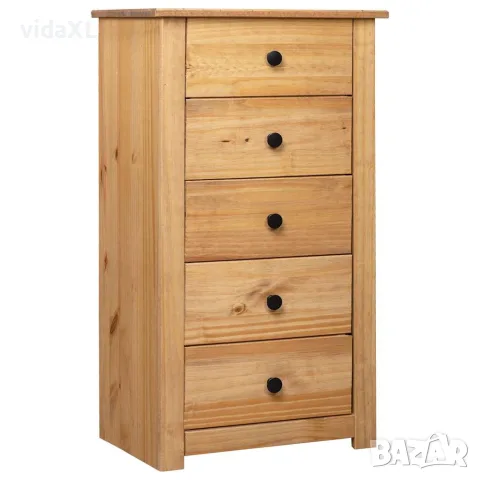 vidaXL Сайдборд, 46x40x89 см, бор масив, стил Панама, снимка 1 - Бюфети - 56146538