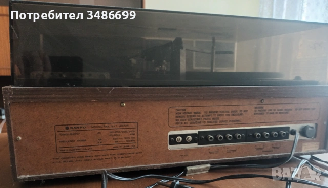Грамофон SANYO, снимка 4 - Грамофони - 54199046