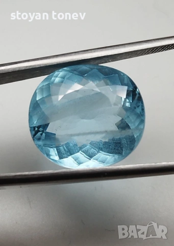 Рядък и Голям Естествен Аквамарин 10.59 карата – "SANTA MARIA" BLUE!, снимка 8 - Други - 53893051