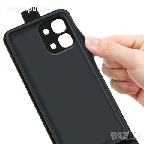 Кожен Калъф за Oppo A6 Pro 5G / 4G - Crazy Horse текстура, Стойка, Портфейл, 4 цвята, снимка 6 - Калъфи, кейсове - 54288265