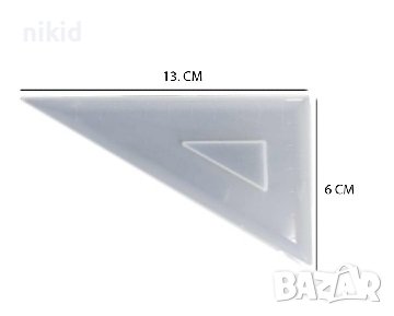 Линия триъгълник триъгълна силиконов молд форма фондан смола декор, снимка 4 - Форми - 39689539