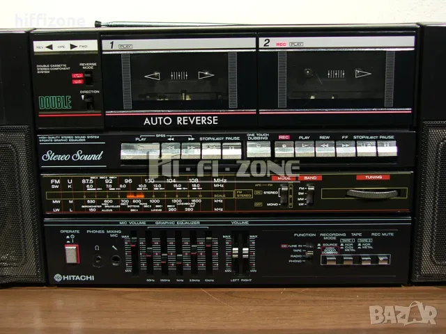 Hitachi trk-w550e /1, снимка 5 - Радиокасетофони, транзистори - 49790572