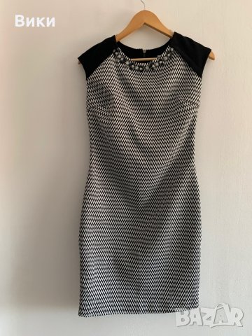 Fervente красива рокля в черно и бяло, снимка 2 - Рокли - 29085373