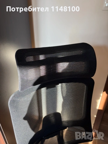 Ергономичен стол BETIM – ЧЕРЕН, снимка 6 - Столове - 53232070