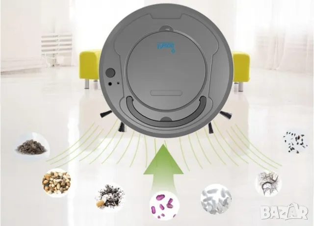 Прахосмукачка робот BowAI 3 в 1, моп и сензор за височина ROBOT8, снимка 2 - Прахосмукачки - 49854569