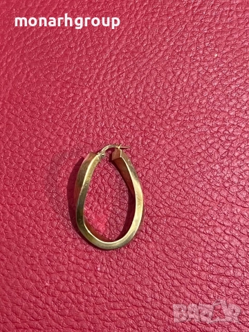 Златна обеца, снимка 2 - Обеци - 52891817