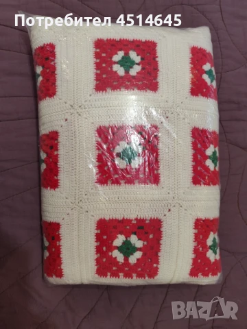 Плетена покривка за легло 160/200, снимка 3 - Декорация за дома - 50817784