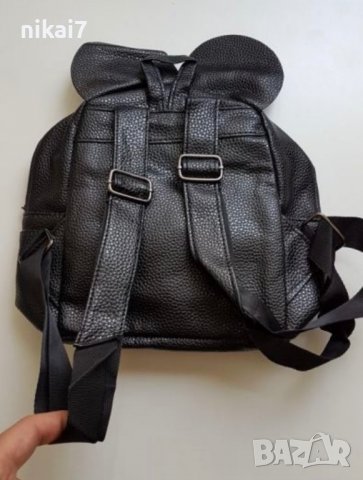 дамска раница кожена мики маус с червена сладурска панделка ново чанта, снимка 7 - Раници - 37613007